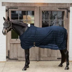 Kentucky Horsewear - Couverture anti-mouches légère rayée marine