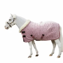 Kentucky Horsewear - Couverture de présentation velvet vieux rose pour minis 160g