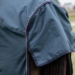 Kentucky Horsewear - Couverture combo anti-mouches et imperméable marine