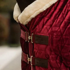 Kentucky Horsewear - Couverture de présentation velvet bordeaux pour minis 160g