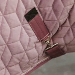 Kentucky Horsewear - Couverture de présentation velvet vieux rose 160g