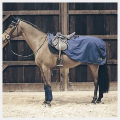 Kentucky Horsewear - Couvre-reins long imperméable marine 600D 0g