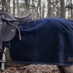 Kentucky Horsewear - Couvre reins carré Heavy Fleece marine 0g