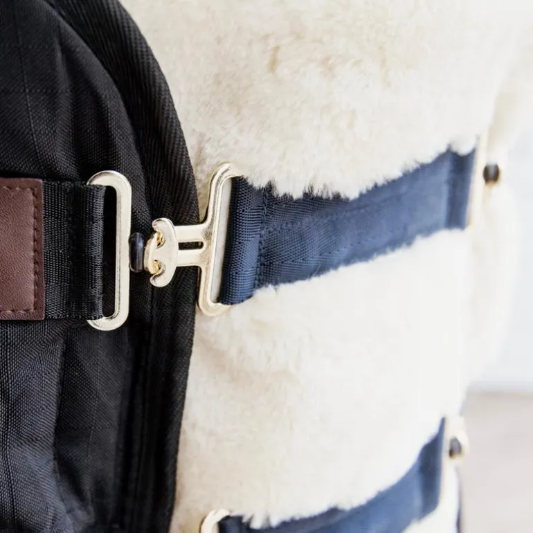 Kentucky Horsewear - Extension de poitrail mouton vegan 2 boucles beige