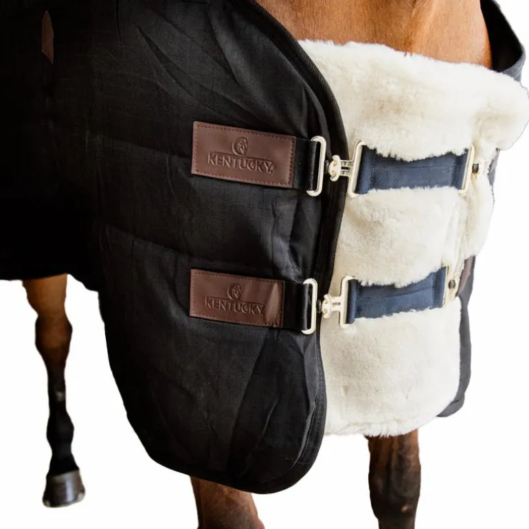 Kentucky Horsewear - Extension de poitrail mouton vegan 2 boucles beige