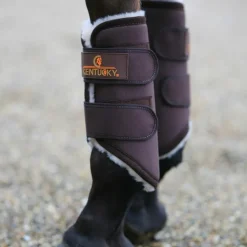 Kentucky Horsewear - Guêtres cheval Solimbra antérieurs marron x2