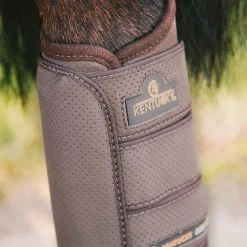 Kentucky Horsewear - Guêtres de cross postérieurs marron x2