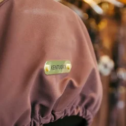 Kentucky Horsewear - Housse de selle cso/ mixte avec plaque en or marron