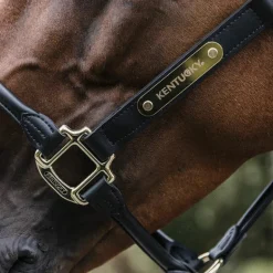 Kentucky Horsewear - Licol anatomique en cuir vegan noir