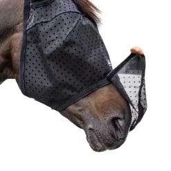 Kentucky Horsewear - Masque anti-mouches Heart avec oreilles et nez noir