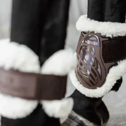 Kentucky Horsewear - Protège-boulets jeunes chevaux mouton vegan marron