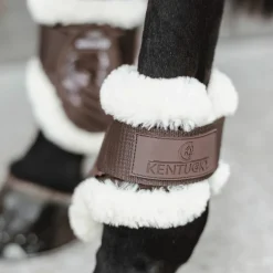 Kentucky Horsewear - Protège-boulets jeunes chevaux mouton vegan marron