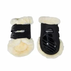 Kentucky Horsewear - Protège boulet élastique mouton haut noir