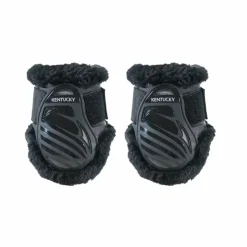 Kentucky Horsewear - Protège-boulets jeunes chevaux mouton vegan noir mouton noir