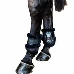 Kentucky Horsewear - Protège-boulets jeunes chevaux mouton vegan noir mouton noir