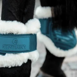 Kentucky Horsewear - Protège-boulets jeunes chevaux mouton vegan emeraude