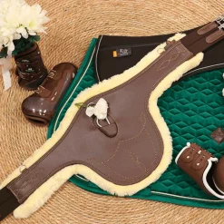 Kentucky Horsewear - Sangle bavette mouton marron