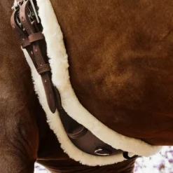 Kentucky Horsewear - Sangle anatomique courte mouton marron