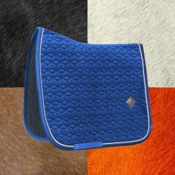 Kentucky Horsewear - Tapis de dressage Basic Velvet marine