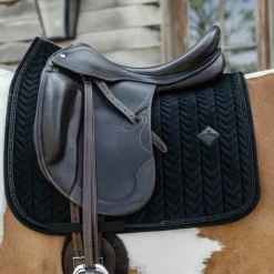 Kentucky Horsewear - Tapis de dressage Velvet Pearls noir