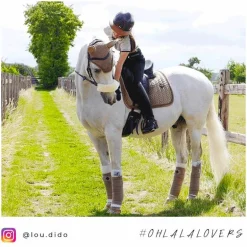 Kentucky Horsewear - Tapis de dressage Velvet Pearls beige