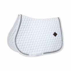Kentucky Horsewear - Tapis de selle Glitter Band blanc/ argent