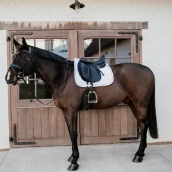 Kentucky Horsewear - Tapis de dressage Glitter Rope blanc