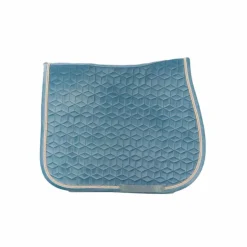 Kentucky Horsewear - Tapis de selle Velvet Jumping Bleu Ciel