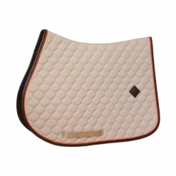 Kentucky Horsewear - Tapis de selle Onion Quilt Leather Neon beige