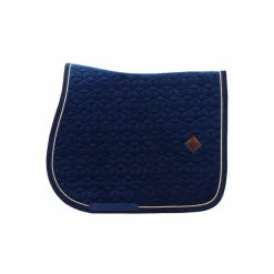 Kentucky Horsewear - Tapis de selle Basic Velvet jumping marine