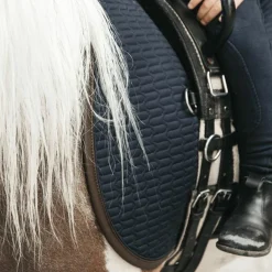 Kentucky Horsewear - Tapis de selle color edition cuir marine pour minis