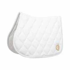 Kentucky Horsewear - Tapis de selle Wave jumping 3D logo blanc