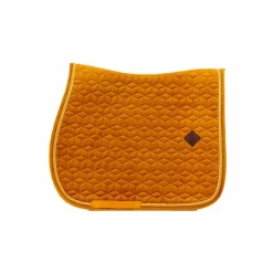 Kentucky Horsewear - Tapis de selle Velvet Jumping Moutarde
