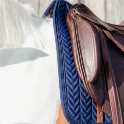 Kentucky Horsewear - Tapis de dressage fishbone marine