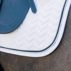 Kentucky Horsewear - Tapis de dressage Metal Chain blanc