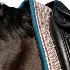 Kentucky Horsewear - Tapis de dressage pied de poule bordeaux/ navy