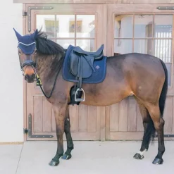 Kentucky Horsewear - Tapis de dressage Metal Chain marine