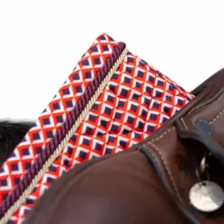 Kentucky Horsewear - Tapis de selle Velvet Printing check rouge