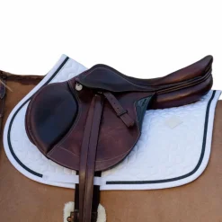 Kentucky Horsewear - Tapis de selle Glitter Rope blanc et noir