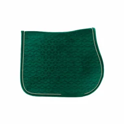 Kentucky Horsewear - Tapis de selle Velvet Jumping Vert Foncé