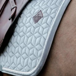 Kentucky Horsewear - Tapis de selle Basic Velvet jumping gris