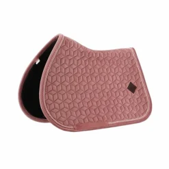 Kentucky Horsewear - Tapis de selle Velvet Jumping Vieux rose pour minis