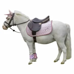 Kentucky Horsewear - Tapis de dressage tête de licorne paillettes rose tendre