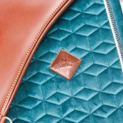 Kentucky Horsewear - Tapis de selle Velvet Jumping Emeraude