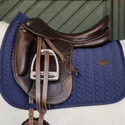 Kentucky Horsewear - Tapis de dressage Fishbone marine
