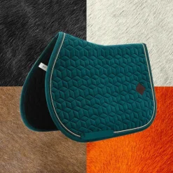 Kentucky Horsewear - Tapis de selle Velvet Jumping Emeraude pour minis