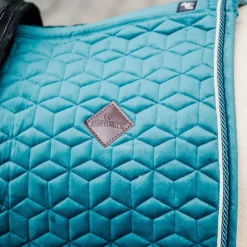 Kentucky Horsewear - Tapis de selle Velvet Jumping Emeraude pour minis