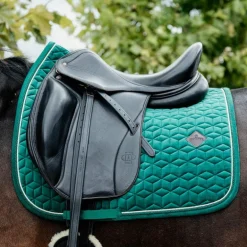 Kentucky Horsewear - Tapis de dressage Velvet Vert foncé