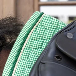 Kentucky Horsewear - Tapis de dressage Velvet Printing chess vert