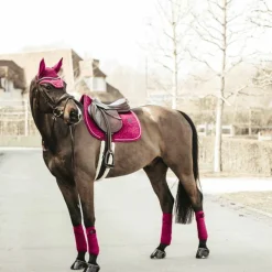 Kentucky Horsewear - Tapis de selle Velvet jumping Fuchsia